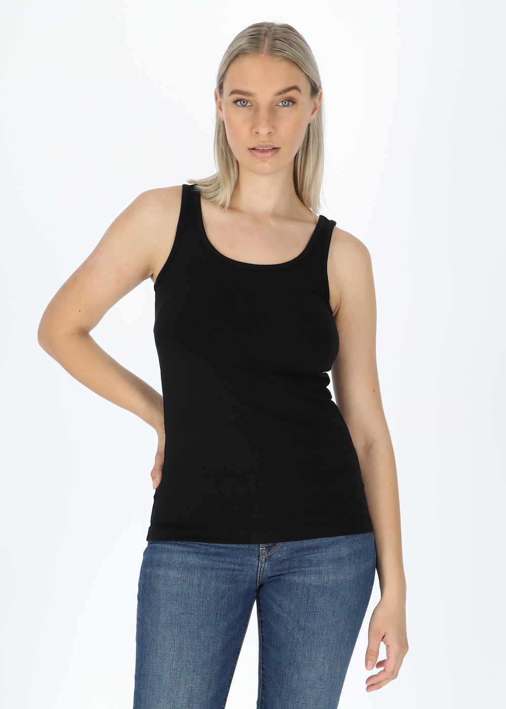 Karin Tank Top, Black, 48,  Toppar