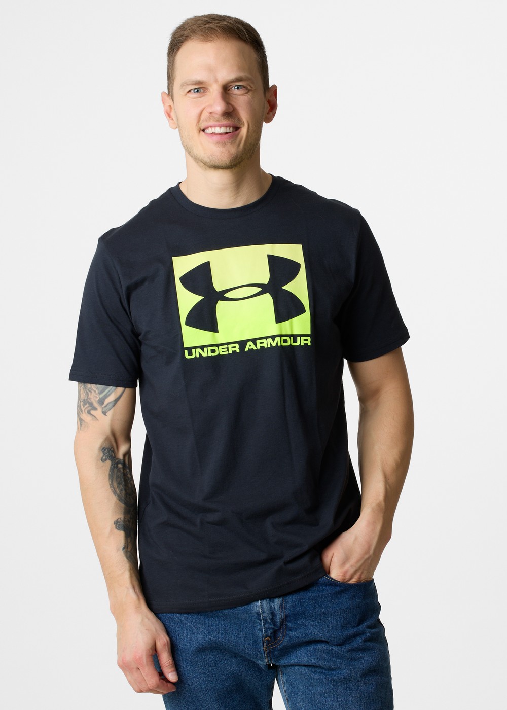 Ua Boxed Sportstyle Ss, Black, L,  T-Shirts