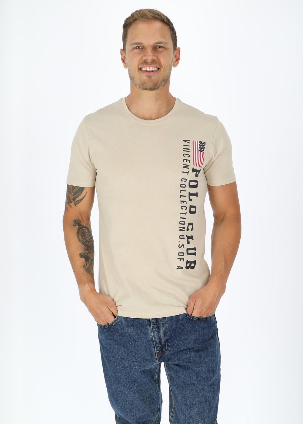 Fresno Swe, Beige, S,  T-Shirts Fresno Swe, Beige, S,  T-Shirts