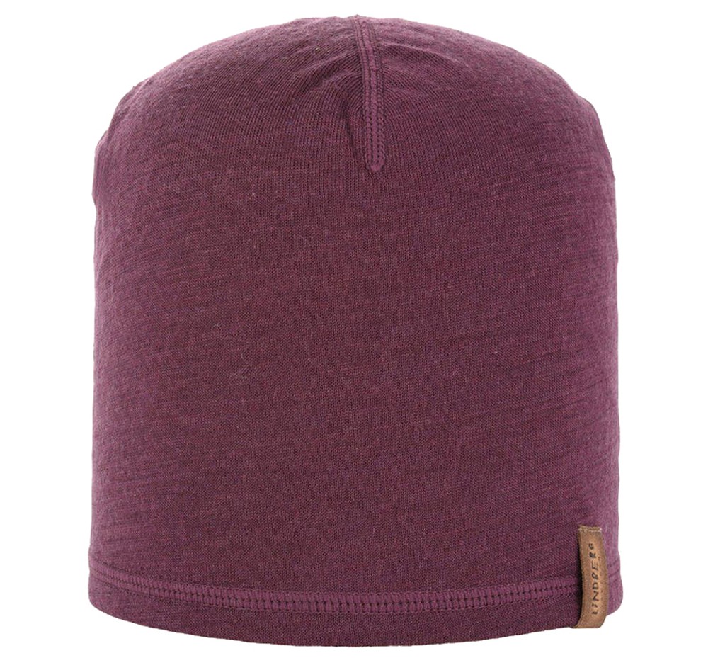 Flen Merino Hat, Plum, 48-52,  Pannband