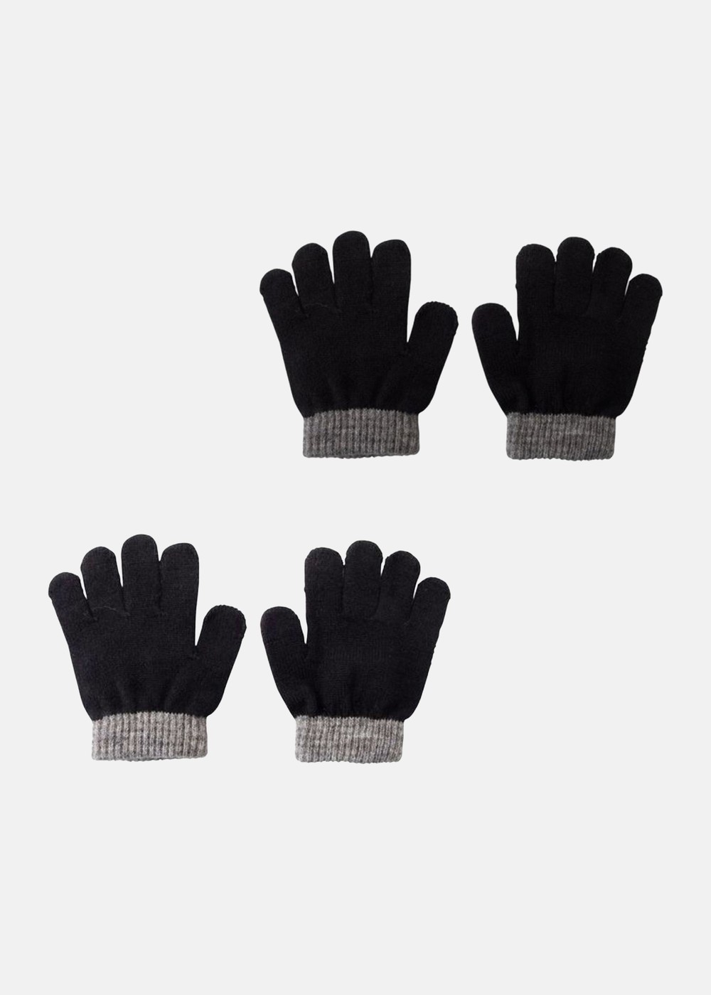 Sundsvall Glove 2-Pack, Black/Anth, 15,  Vantar Sundsvall Glove 2-Pack, Black/Anth, 15,  Vantar