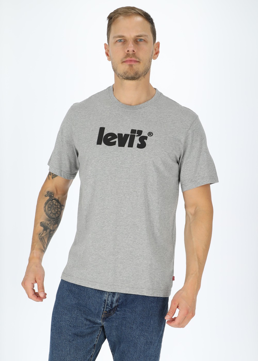 Ss Relaxed Fit Tee, Poster Log, Xs,  T-Shirts