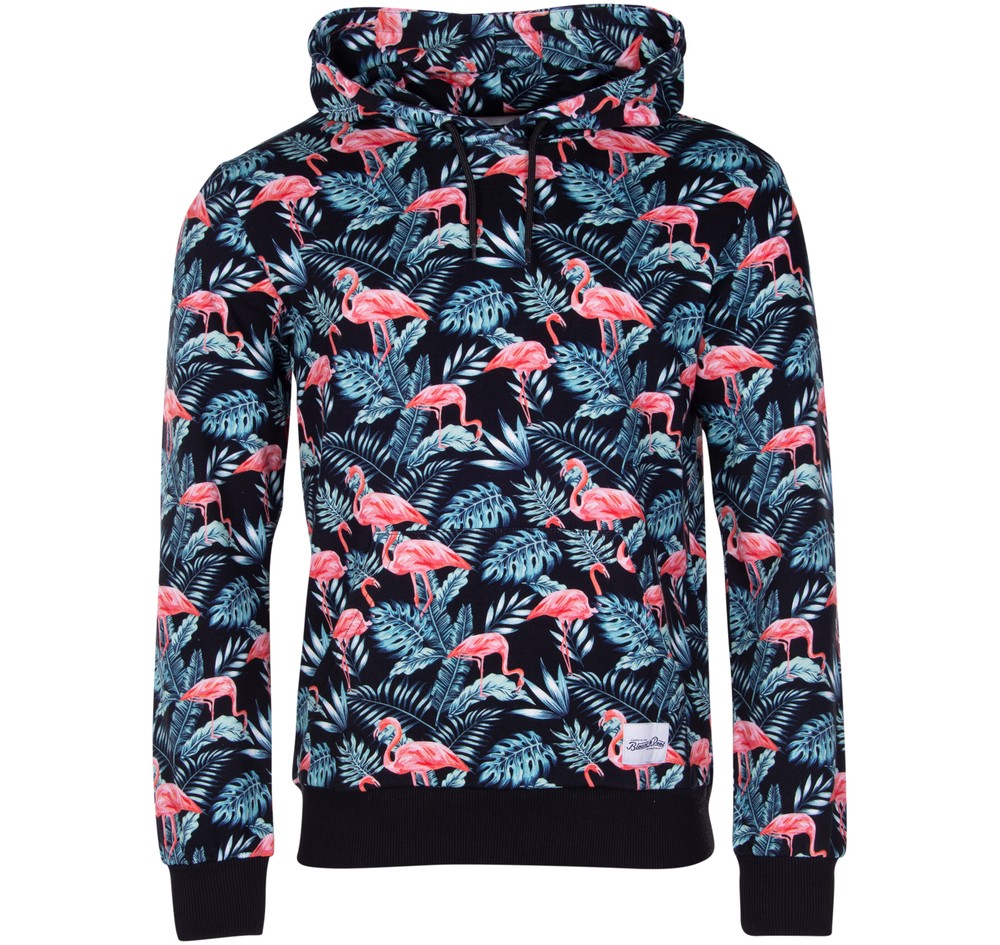 Tropical Hood, Flamingo Leaf, Xs,  Hoodies