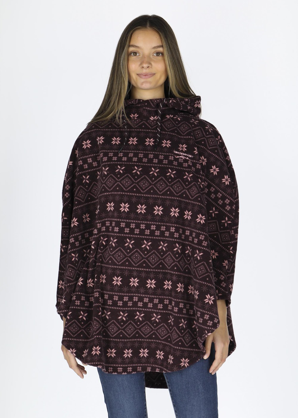 Idre Fleece Poncho W, Burgundy, Onesize,  Vårjackor Idre Fleece Poncho W, Burgundy, Onesize,  Vårjackor