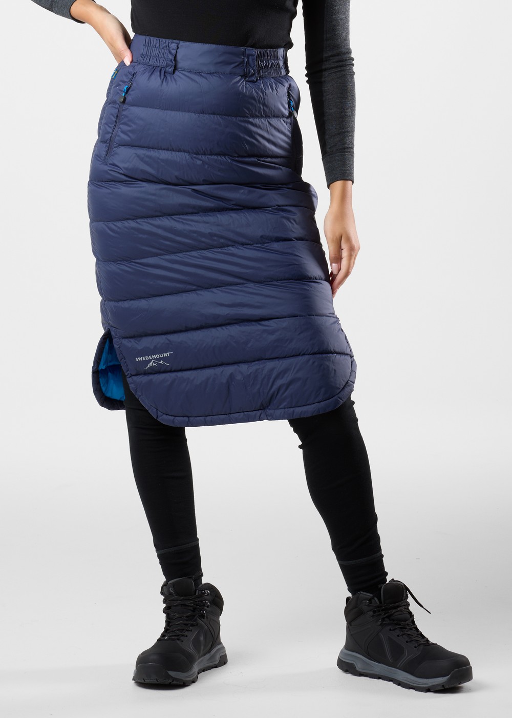 Östersund Long Down Skirt W, Dk. Navy/Blue, 34,  Kjolar Östersund Long Down Skirt W, Dk. Navy/Blue, 34,  Kjolar