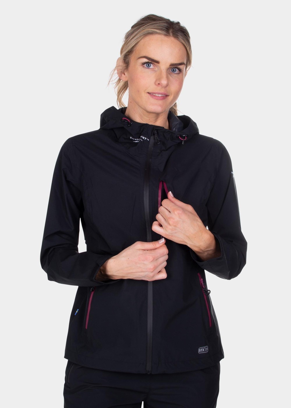 Multi Layer Stretch Rain Jacket W, Black, 40,  Regnjackor |  | Padelspecialisterna