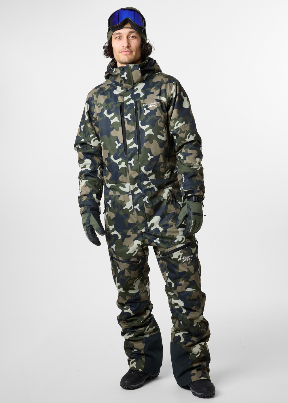 St. Anton Skisuit, Green Camouflage/Black, M,  Skidoverall St. Anton Skisuit, Green Camouflage/Black, M,  Skidoverall
