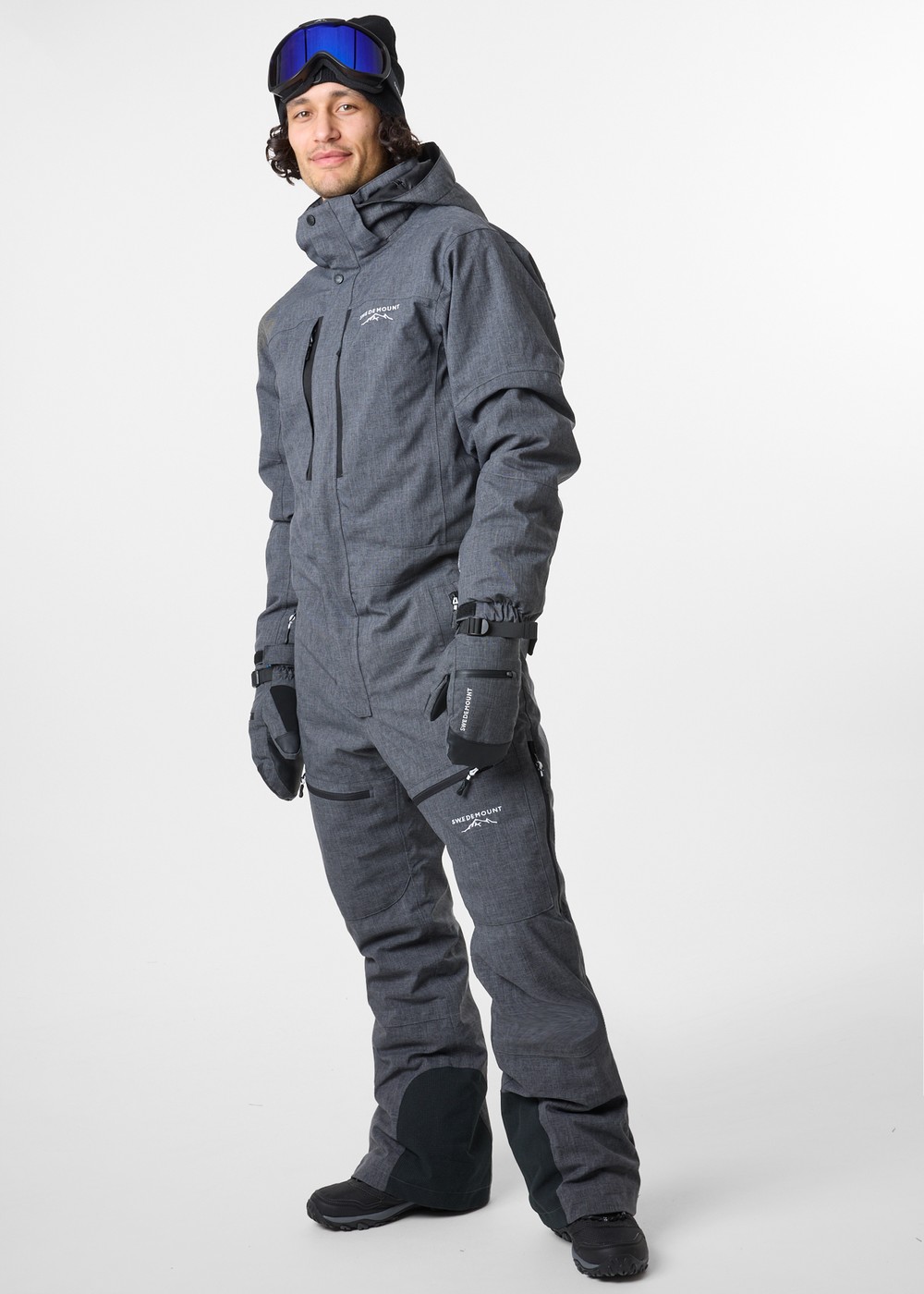 St. Anton Skisuit, Charcoal Melange/ Black, 3xl,  Skidoverall
