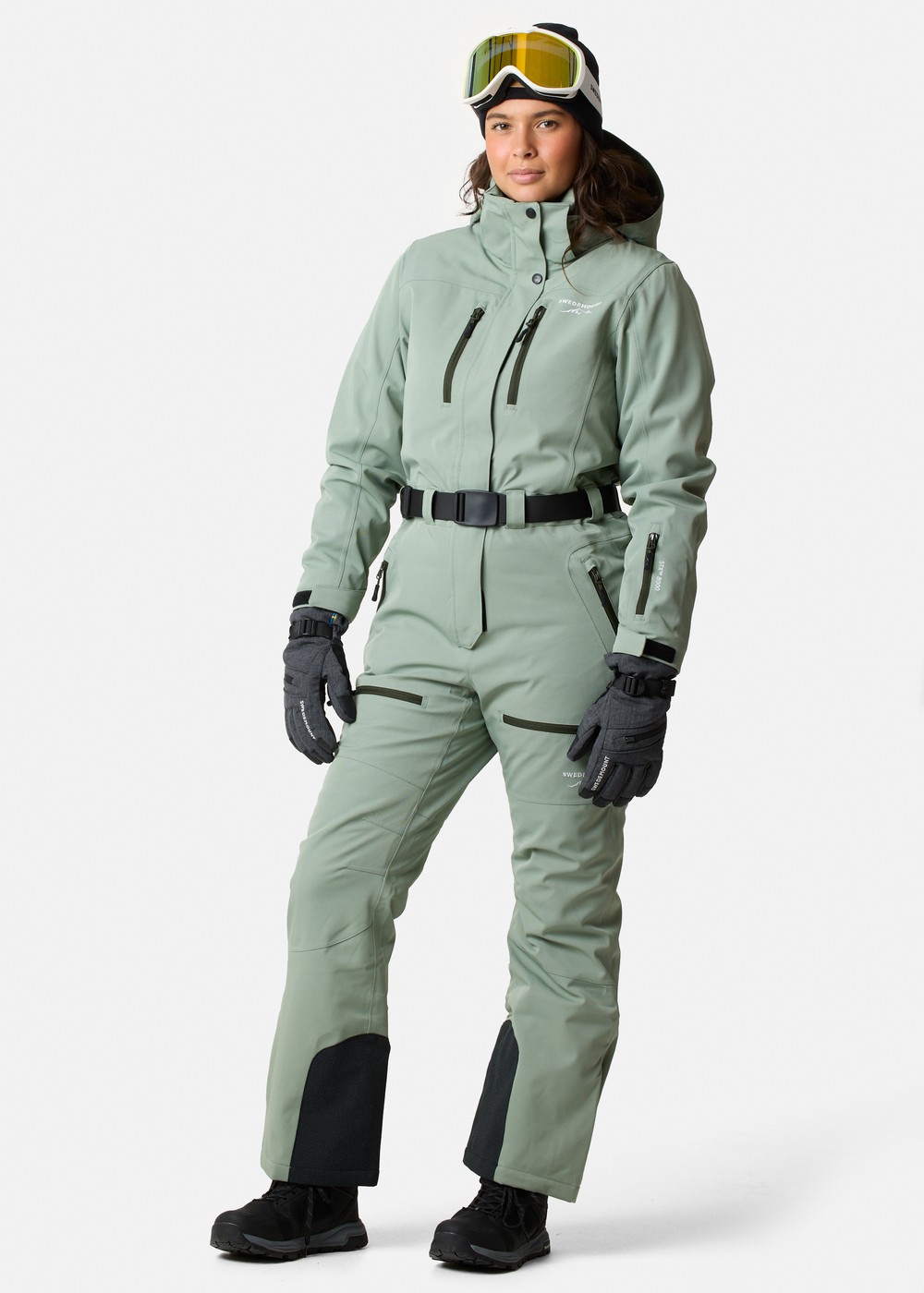 Cervinia Skisuit W, Seaweed Green/Dk. Olive Green, 34,  Skidoverall Cervinia Skisuit W, Seaweed Green/Dk. Olive Green, 34,  Skidoverall