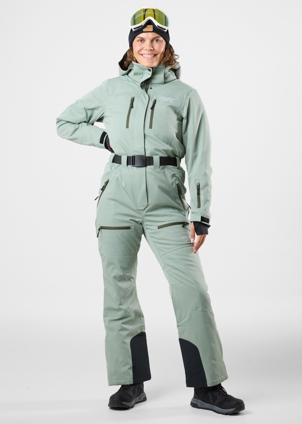 Cervinia Skisuit W, Seaweed Green/Dk Olive, 46,  Skidoverall