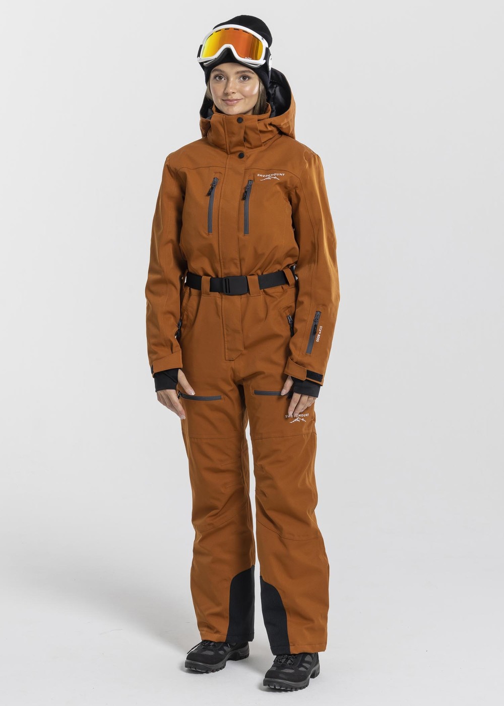 Cervinia Skisuit W, Sugar Almond/Charcoal Melange, 44,  Skidoverall