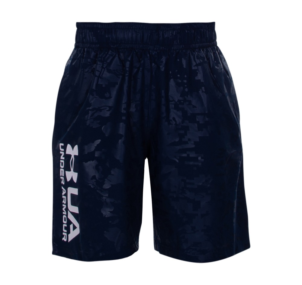 Ua Woven Emboss Shorts, Academy, S,  Löparkläder