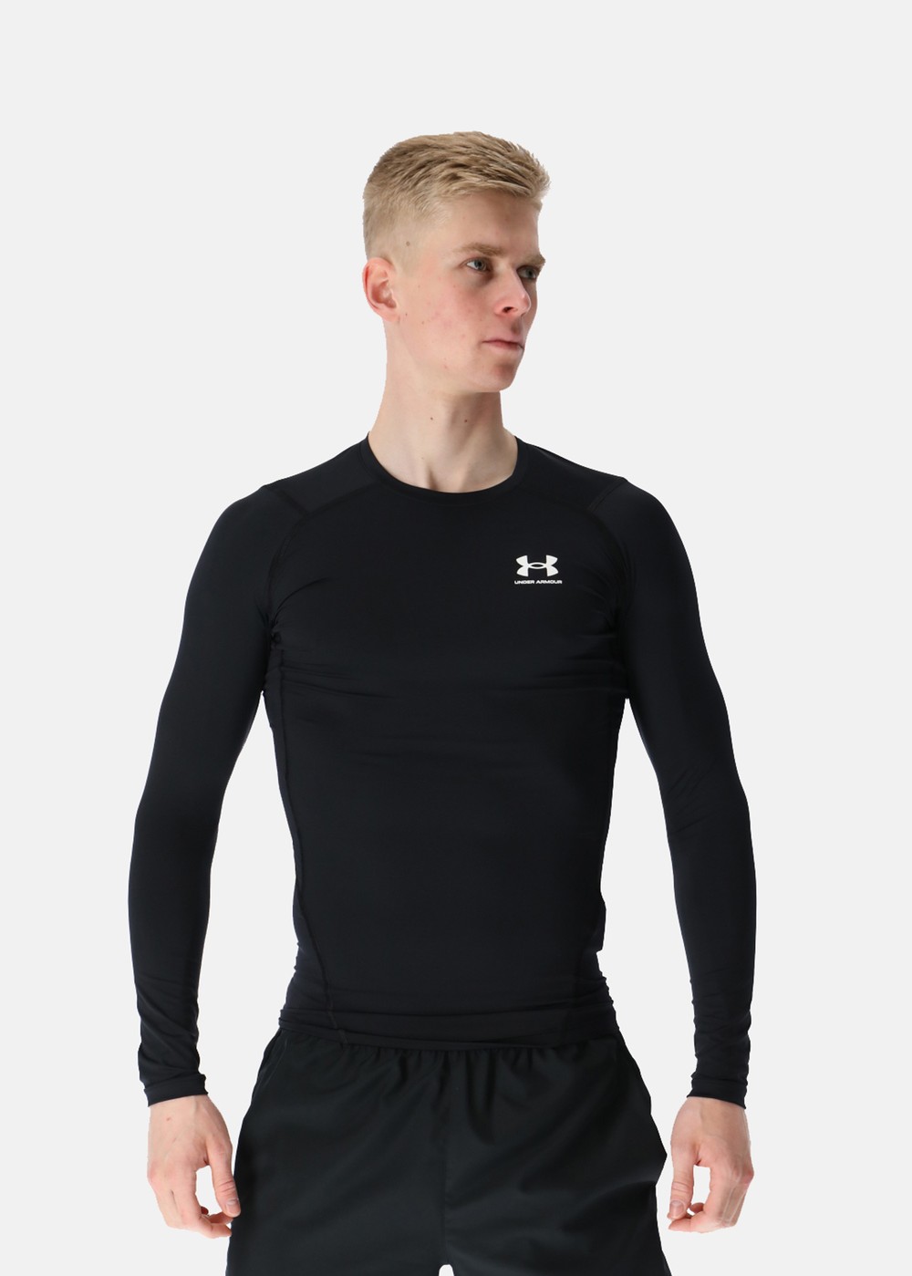 Ua Hg Armour Comp Ls, Black, L,  Löpartröjor Ua Hg Armour Comp Ls, Black, L,  Löpartröjor