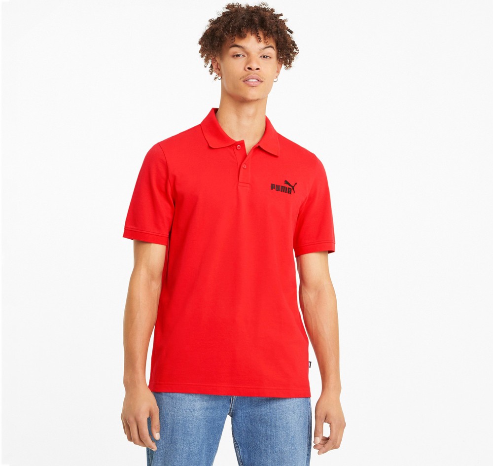Ess Pique Polo, High Risk Red, M,  Piketröjor