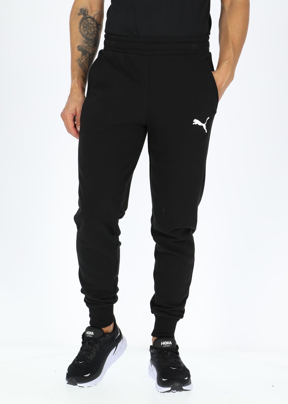 Ess Logo Pants Tr Cl, Puma Black-Cat, S,  Sweatpants