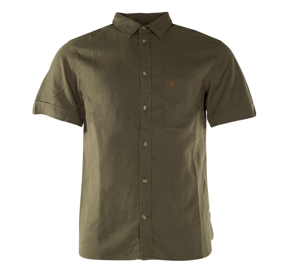 Övik Travel Shirt Ss M, Green, M,  Vandringsskjortor