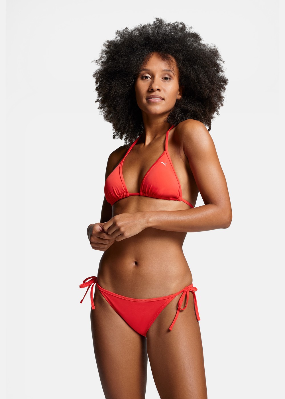 Puma Swim Women Side Tie Brief, Red, L,  Badkläder Puma Swim Women Side Tie Brief, Red, L,  Badkläder