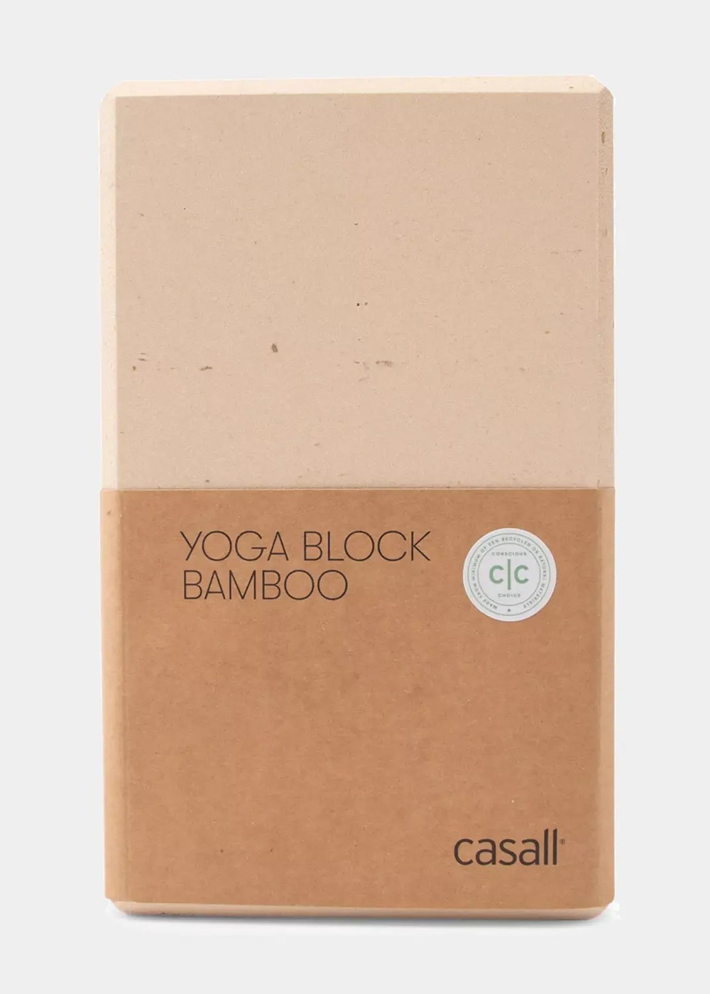 Yoga Block Bamboo, Natural, Onesize,  Träningstillbehör