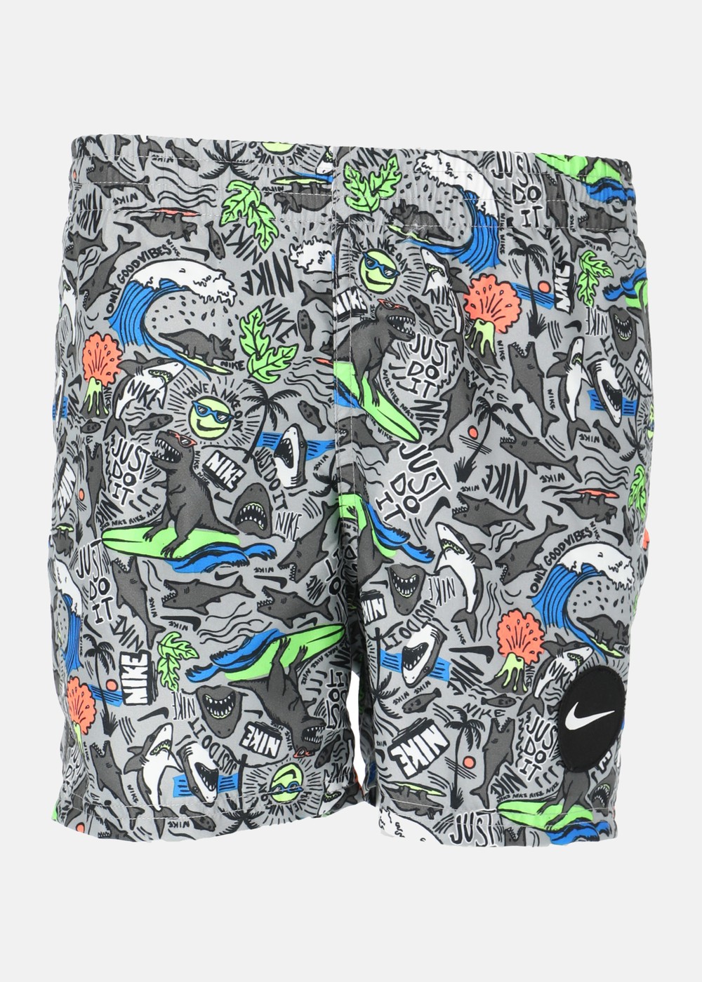 Nike B 4" Volley Short, Lt Smoke Grey, M,  Badbyxor