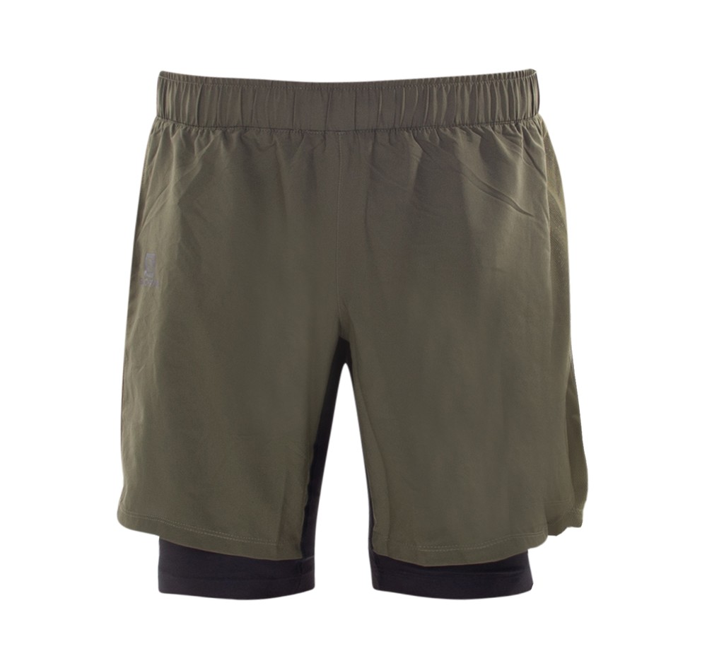 Xa Twinskin Short M, Green, Xxl,  Shorts