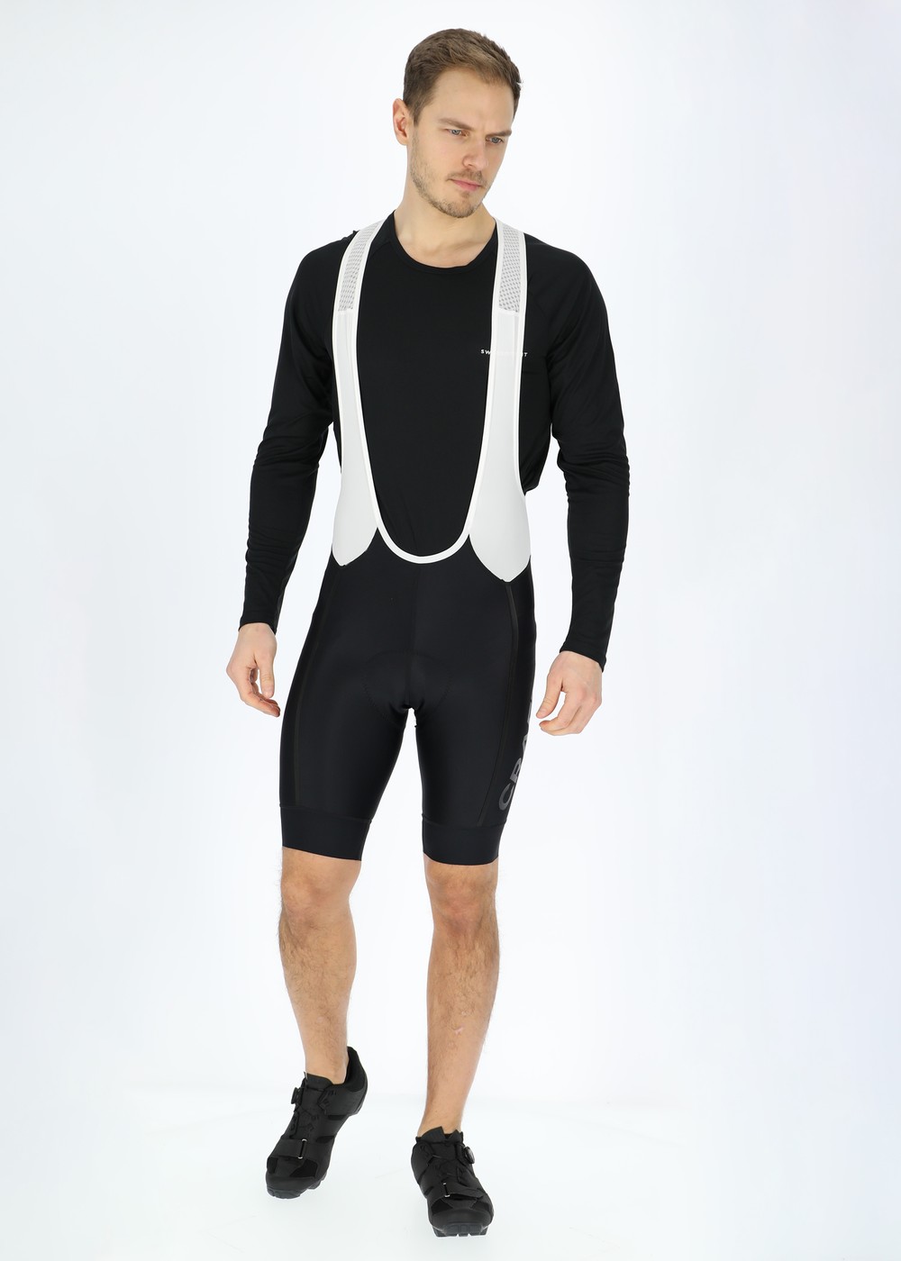 Adv Endur Bib Shorts M, Black/White, S,  Cykelbyxor