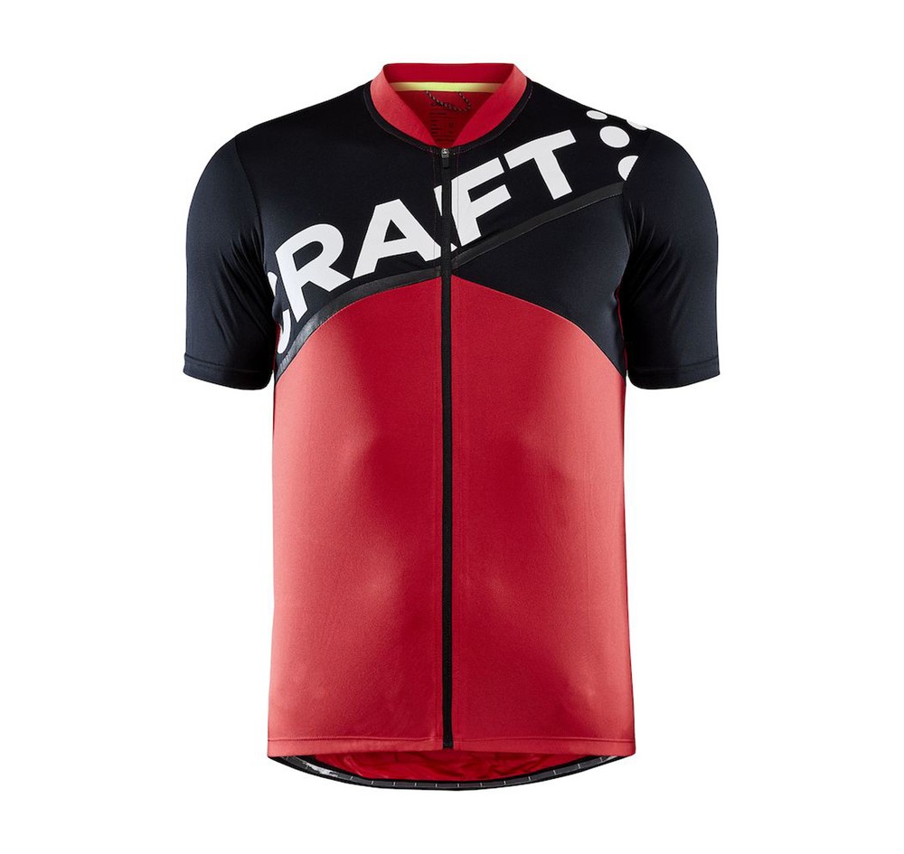 Core Endur Logo Jersey M, Bright Red/Black, Xs,  Cykelkläder