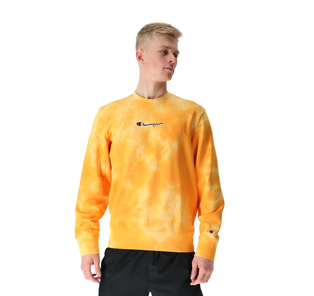 Crewneck Sweatshirt, Saffron, Xl,  Sweatshirts