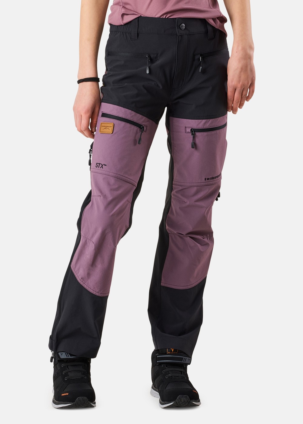 Lofoten Stretch Pants Jr, Black/Dk. Mauve, 170,  Byxor |  | Padelspecialisterna