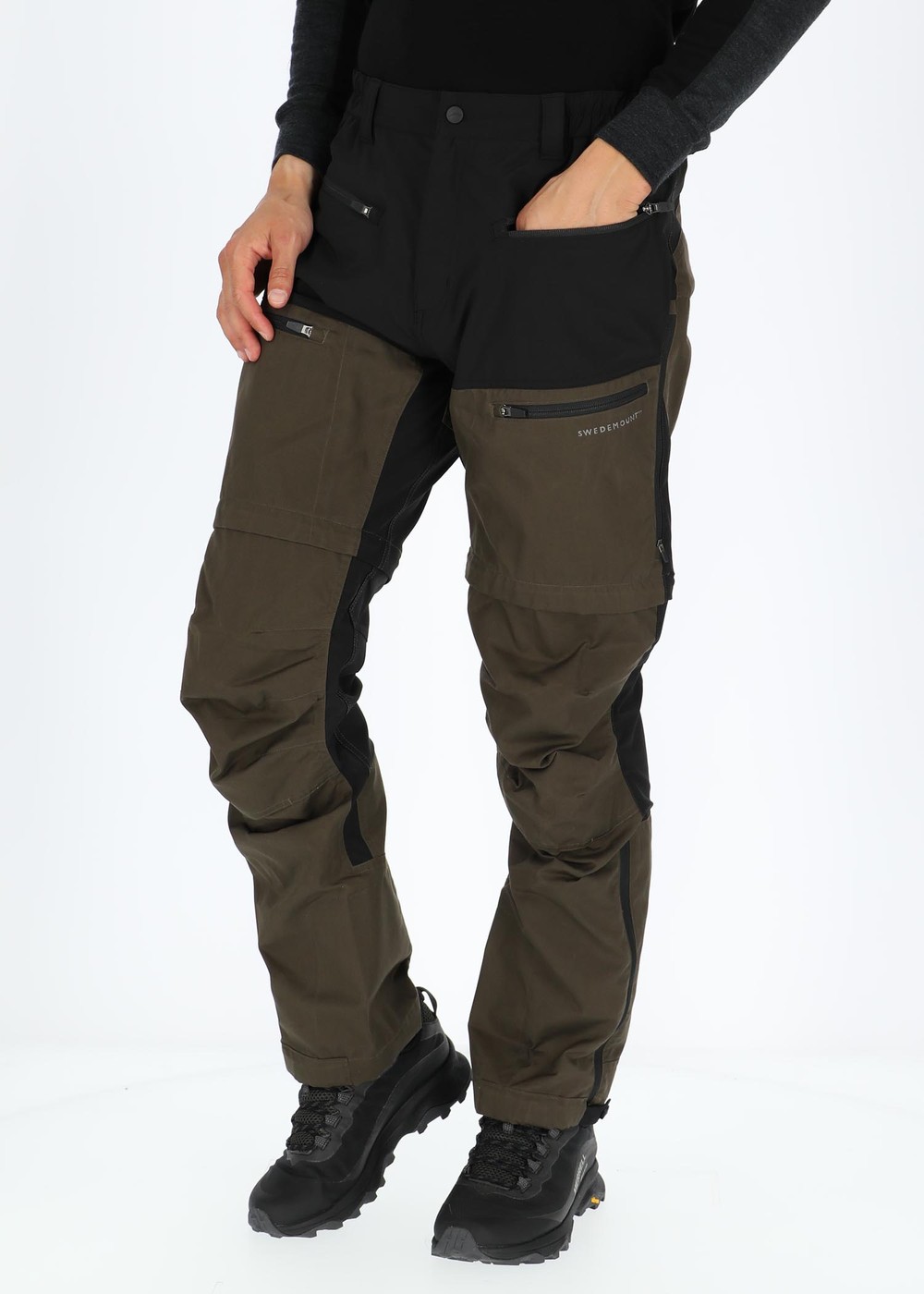Nordkap Zip-Off Pants 2.0, Olive/Black, Xs,  Byxor