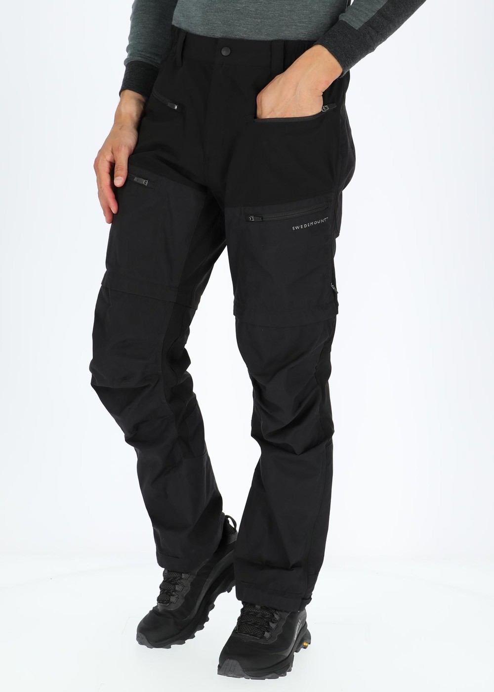 Nordkap Zip-Off Pants 2.0, Charcoal/Black, Xs,  Byxor