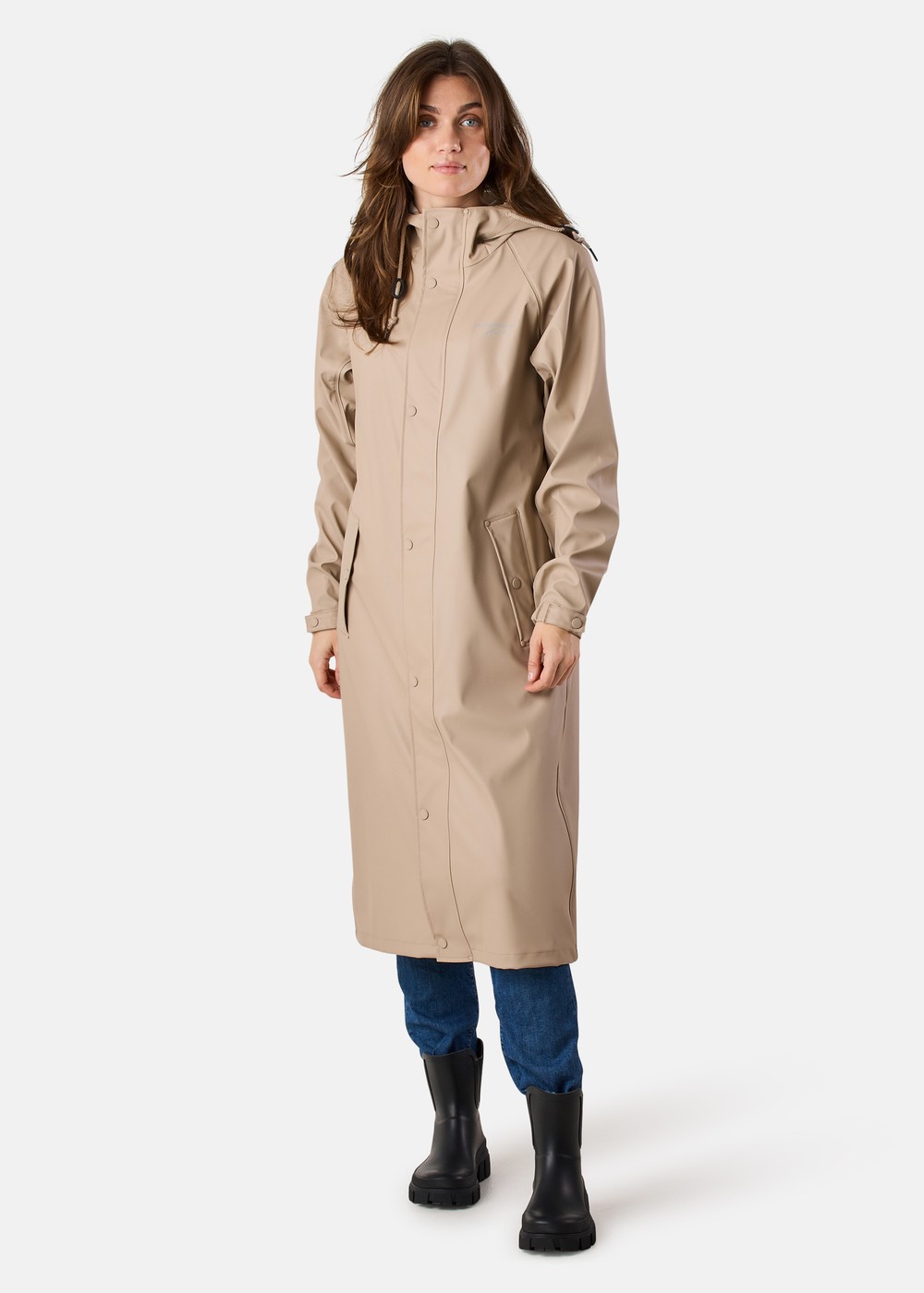 Väderöarna Long Coat W, Beige, 36,  Vårjackor