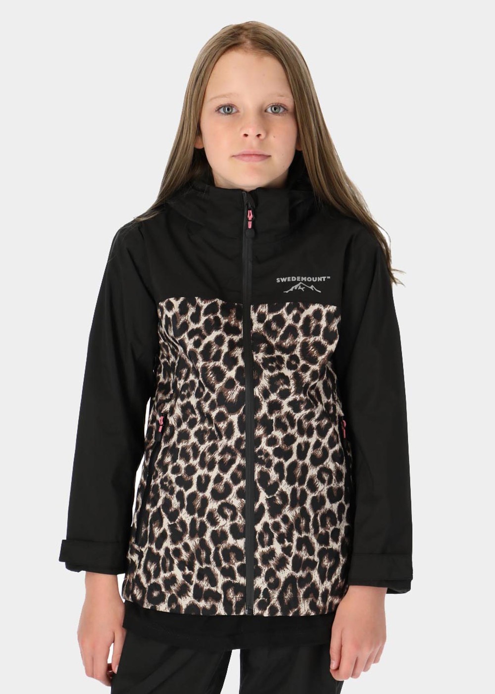 Bodö Rain Jacket Jr, Black/Leopard, 170,  Jackor |  | Padelspecialisterna