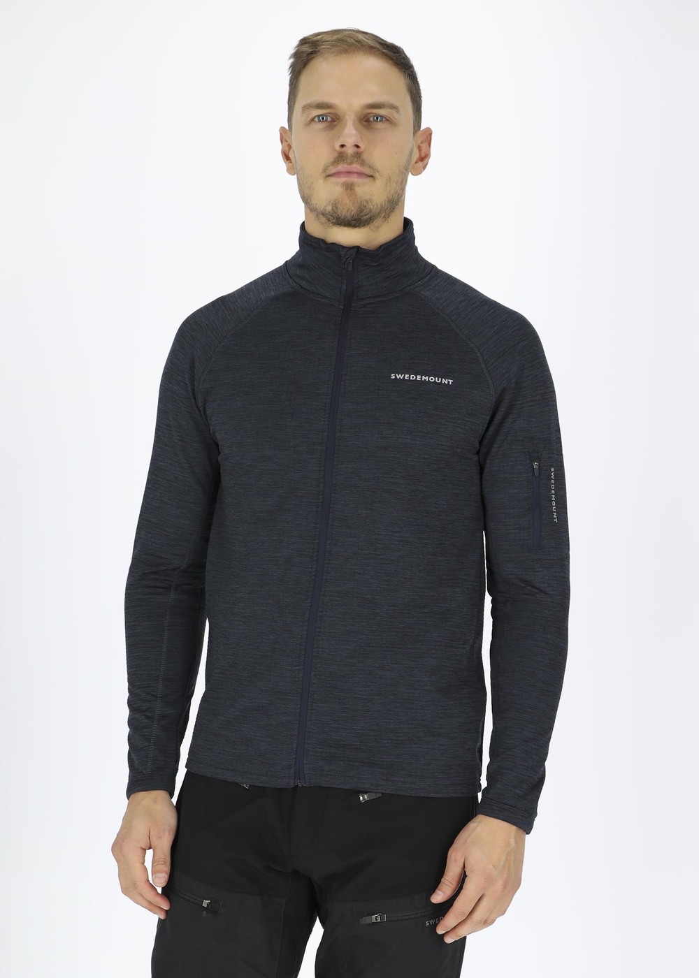 Trail Stretch Fullzip, Dk. Navy Melange/ Navy, Xs,  Fleecetröjor