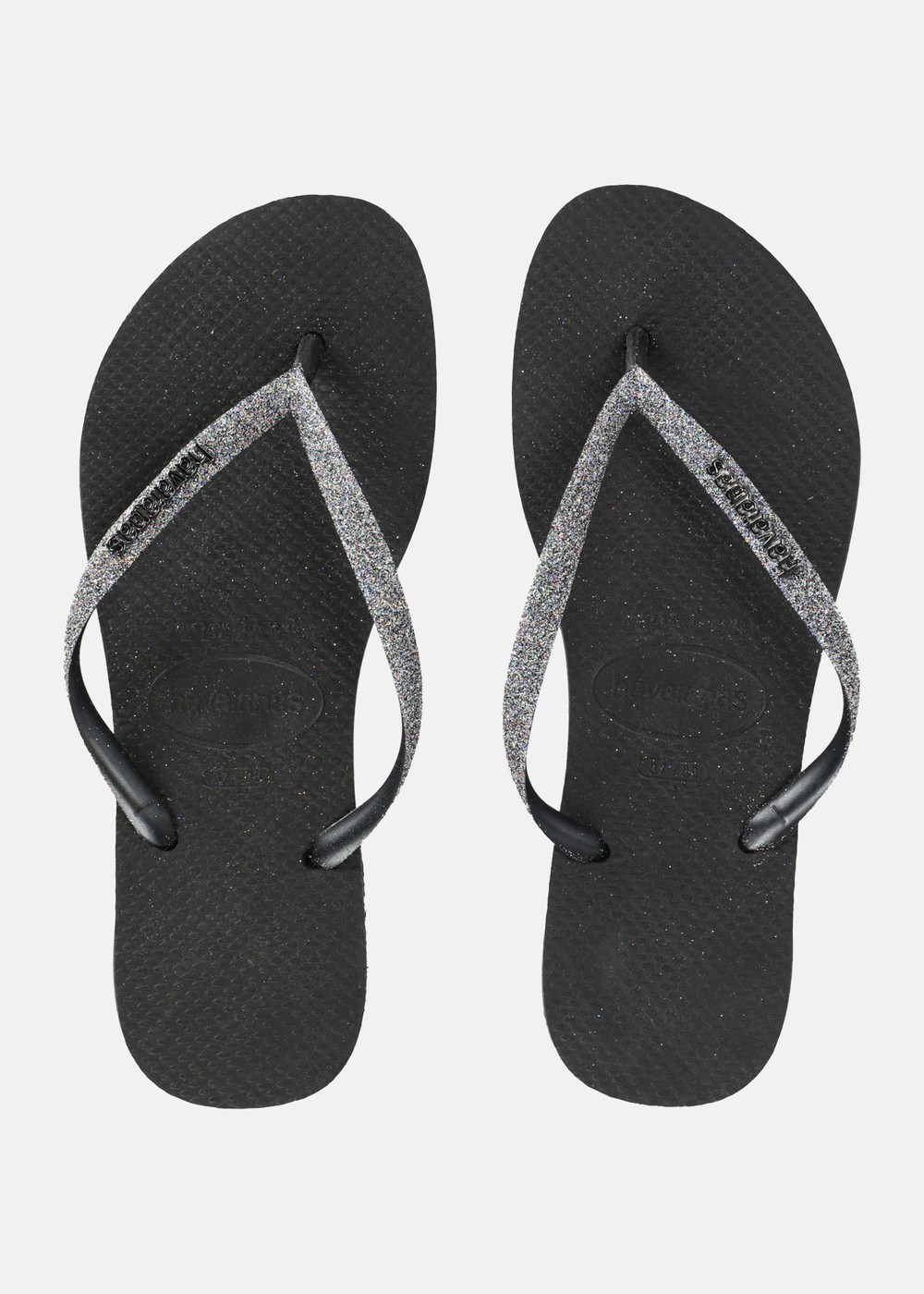 Havaianas Glitter ||, Black/Dark Met 2191, 35-36,  Tofflor