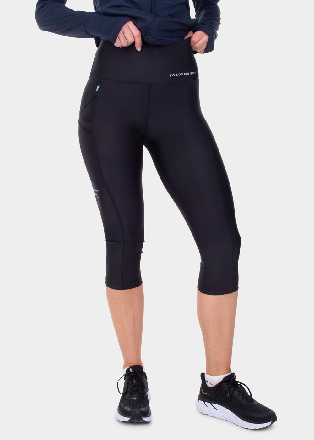 Gym Tights 3/4 W, Black, 38,  Långa Tights