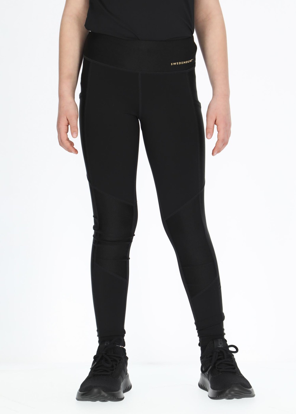 Performance Tights Jr, Glossy Black, 150,  Löpartights