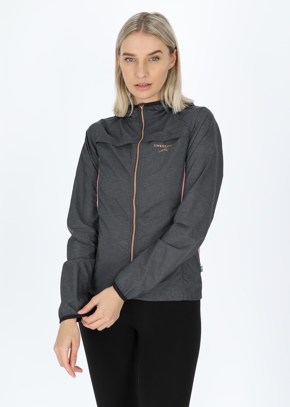 Performance Jacket W, Black Melange/Soft Pink, 38,  Vårjackor