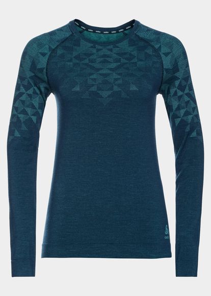 ODLO W Crew neck l/s KINSHIP P