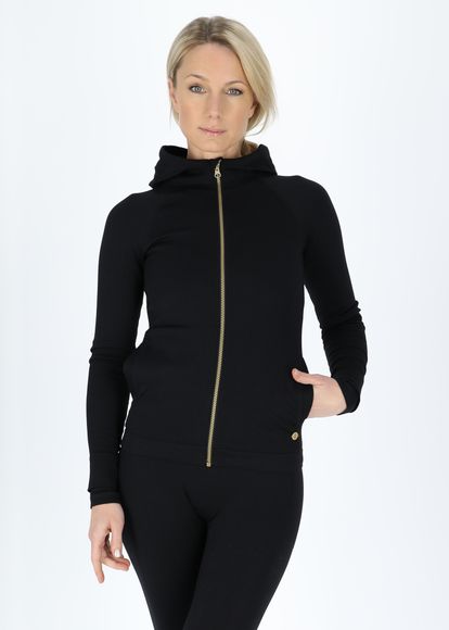 Ribbed Seamless Fullzip Hood W