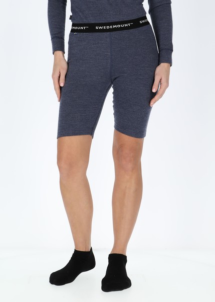 Nepal Merino Long Boxer W, Navy Melange, 38,  Ullunderställ