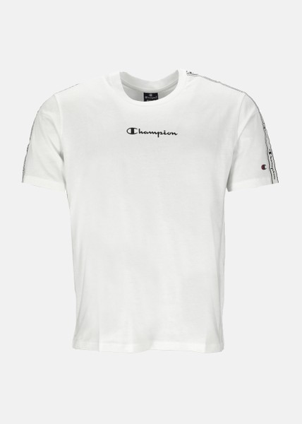 Legacy Crewneck T-Shirt Stripe M, White, S,  T-Shirts