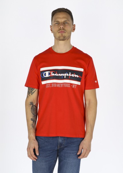 Crewneck T-Shirt, Flame Scarlet, Xl,  T-Shirts