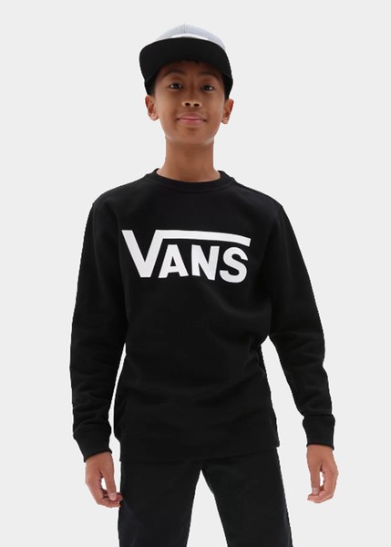 By Vans Drop V Crew Boys-B, Black, M, Sweatshirts