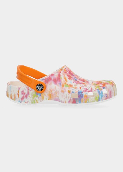 Classic Clog, Orange Zing/Multi, 32-33, Beachsandaler