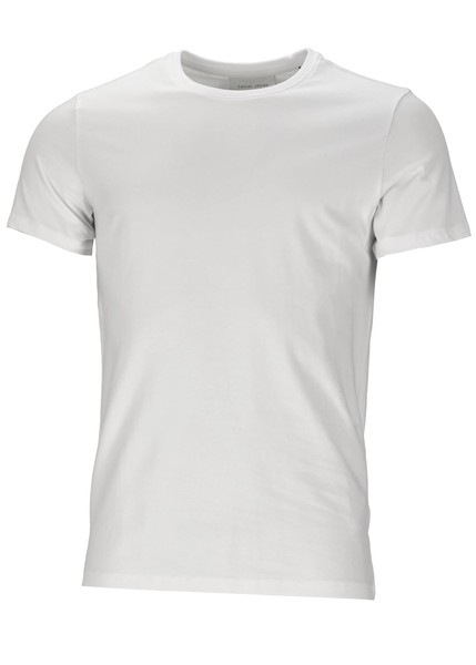 David Crew Neck T-Shirt, Bright White, S,  T-Shirts