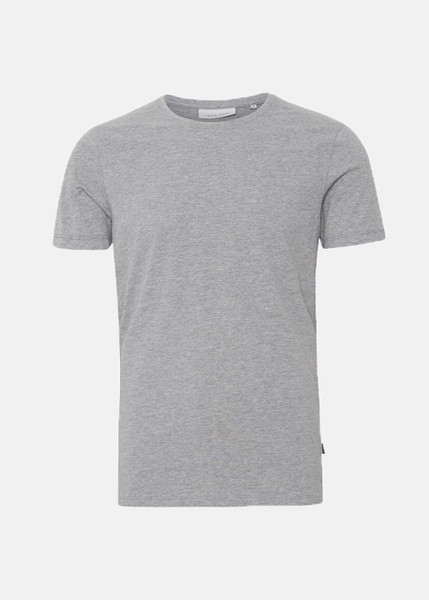 David Crew Neck T-Shirt, Light Grey Melange, S, T-Shirts