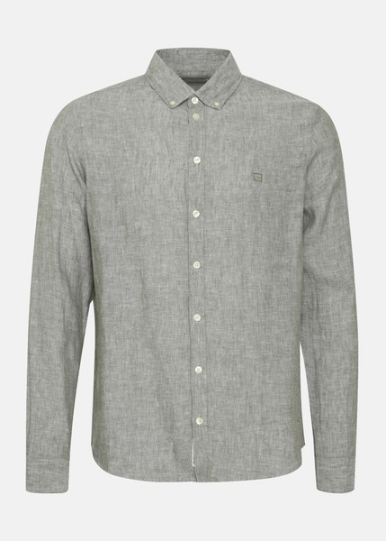 Anton Bd Ls Linen Shirt, Agave Green, S, Langarmede Skjorter