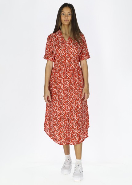 Sankt Claud Long Dress W, Red Flower, 50,  Populärt Just Nu