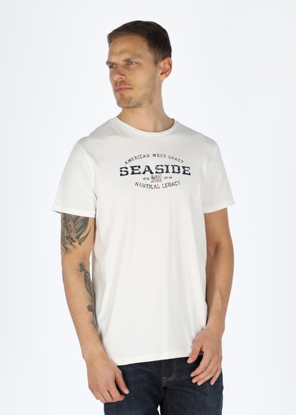 Nautical Tee, White, S,  T-Shirts