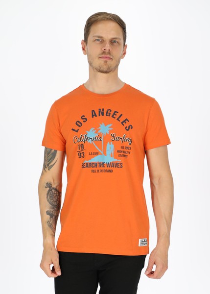 Los Angeles Tee, Orange, S,  T-Shirts